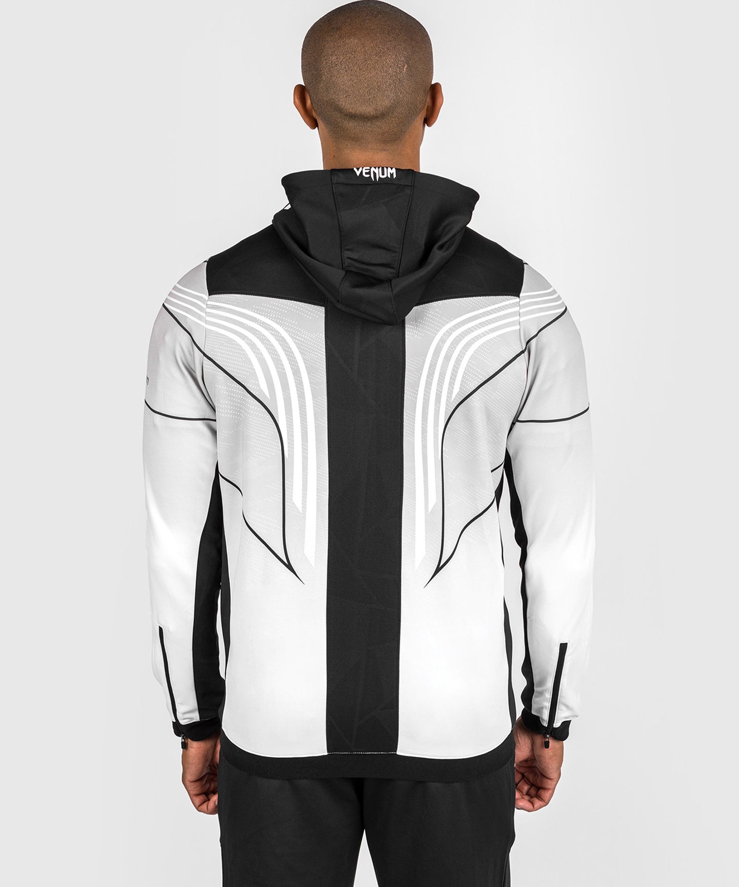 Sudadera con capucha personalizada UFC Venum Authentic Fight Night 2.0 para hombre - Blanco
