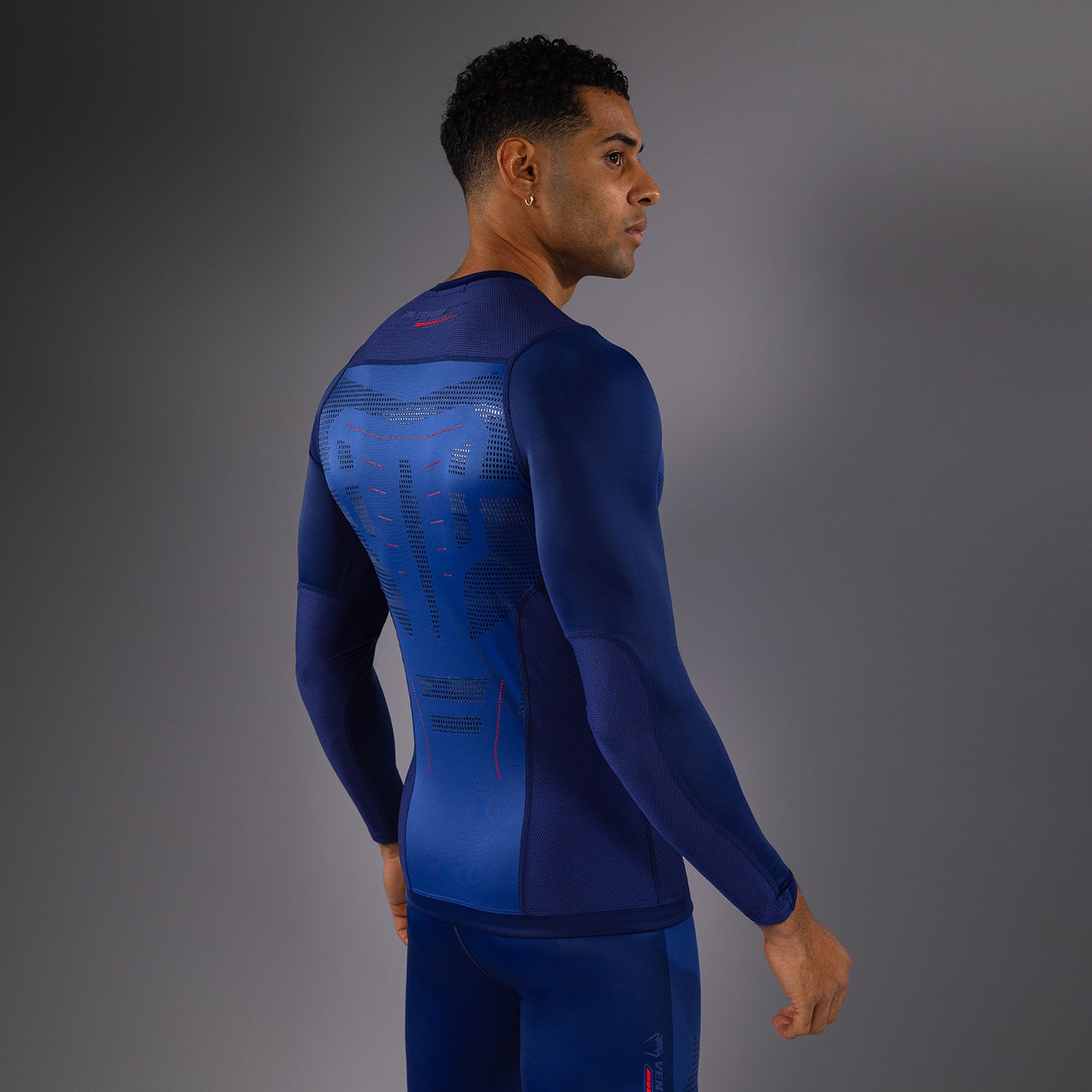 Venum Technical 3.0 Camiseta de Manga Larga Rashguard - Azul Noche