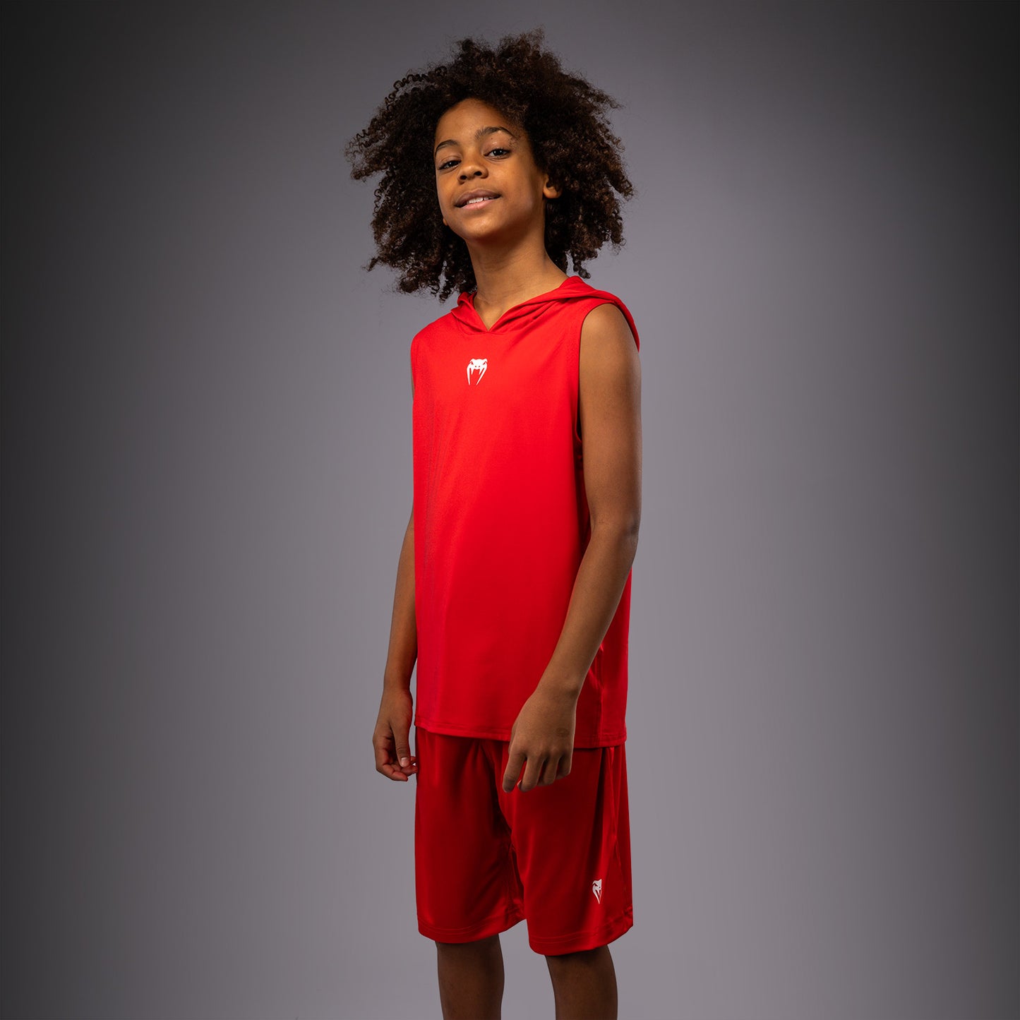 Venum Elite Sudadera con Capucha Sin Mangas Dry-Tech Para Niños - Rojo