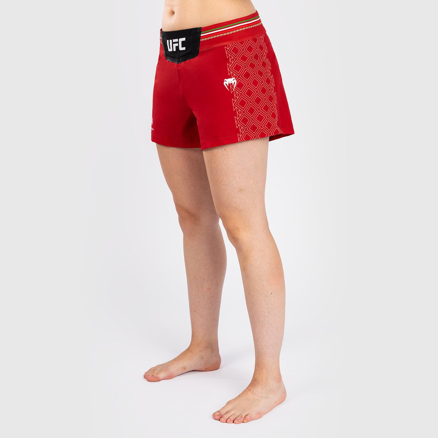Noche UFC by Venum Authentic Fight Night Shorts de combate para mujer - Rojo