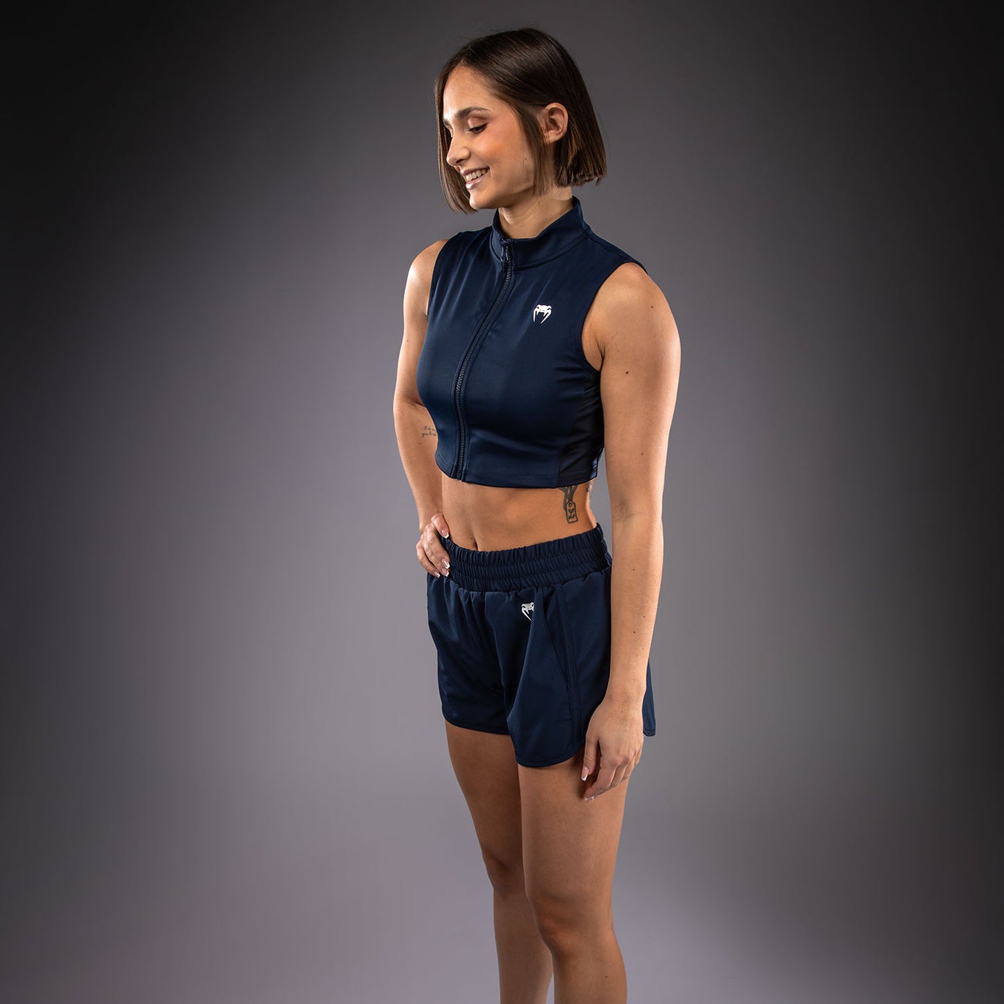 Venum Sculpt Shape Crop Top Para Mujer - Azul Marino