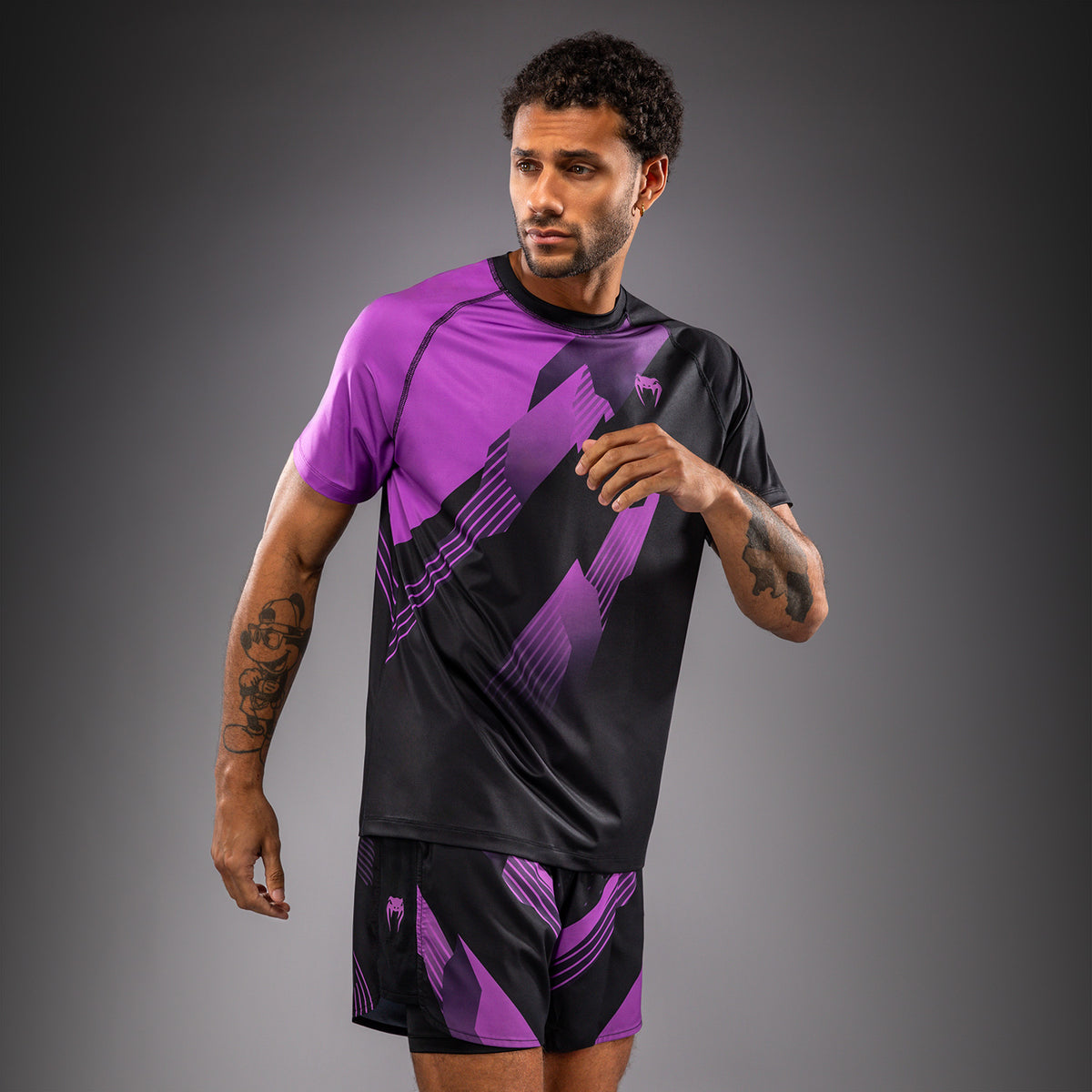 Venum No-Gi 6.0 Camiseta Dry Tech - Negro/Púrpura