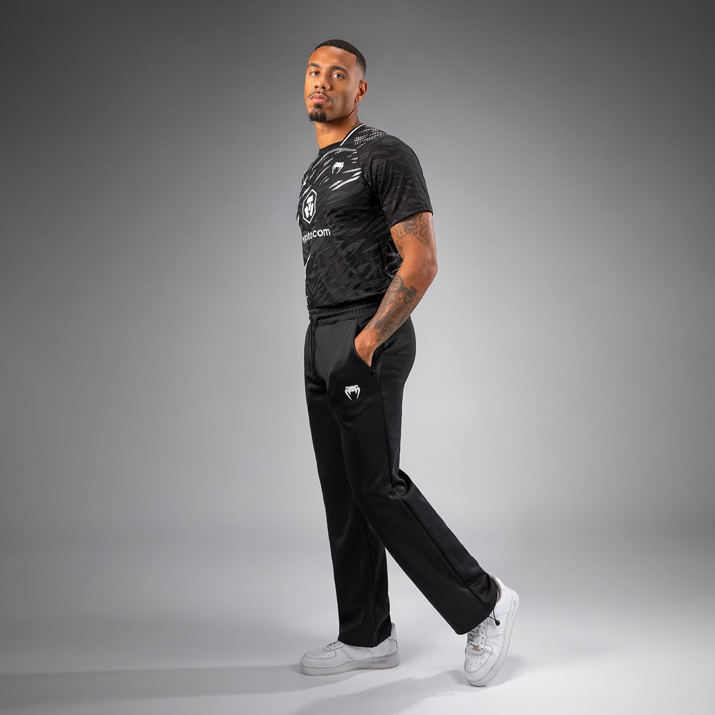 UFC Fusion by Venum Authentic Fight Night Pantalón de Pierna Recta para Hombre - Negro