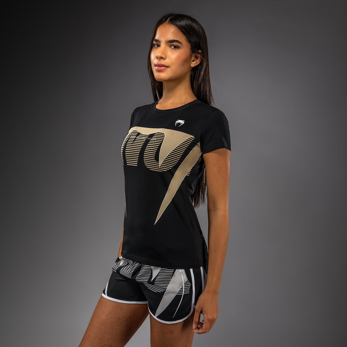Venum Adrenaline Camiseta Mujer – Negro/Marfil