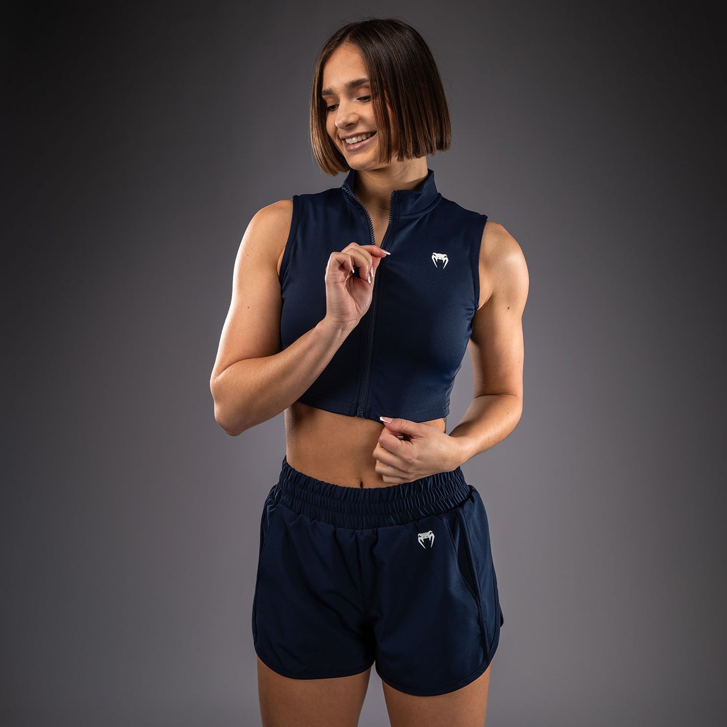 Venum Sculpt Shape Crop Top Para Mujer - Azul Marino