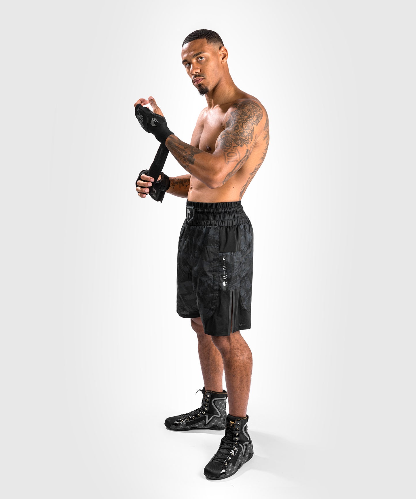 Shorts de boxeo Venum Electron 3.0 - Negro