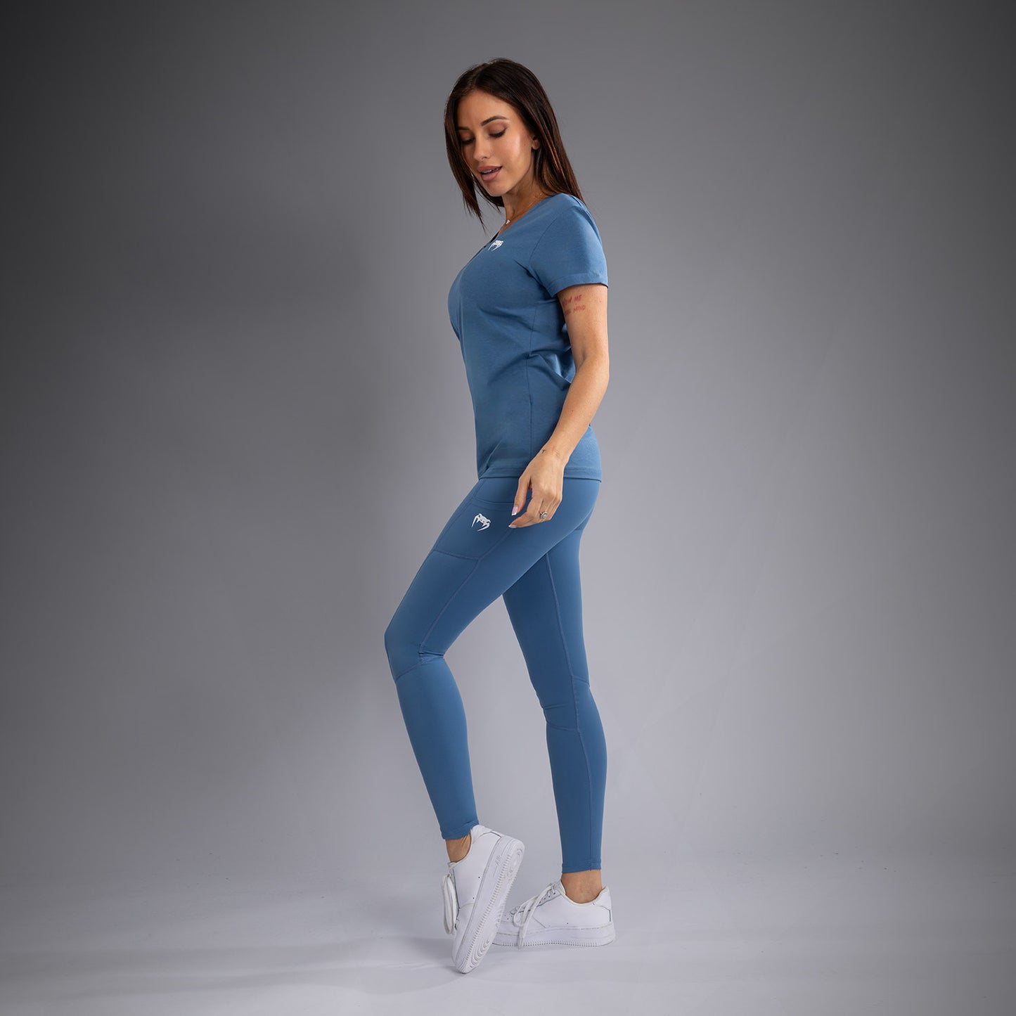 Venum Essential Camiseta para Mujer - Azul Tormenta