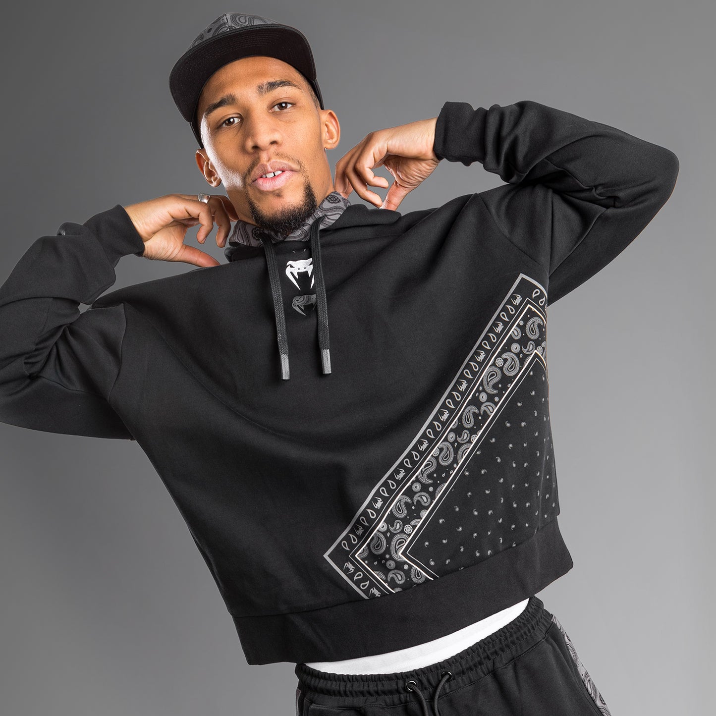 Sudadera con capucha Venum Cali 34 XL- Oversize - Negro