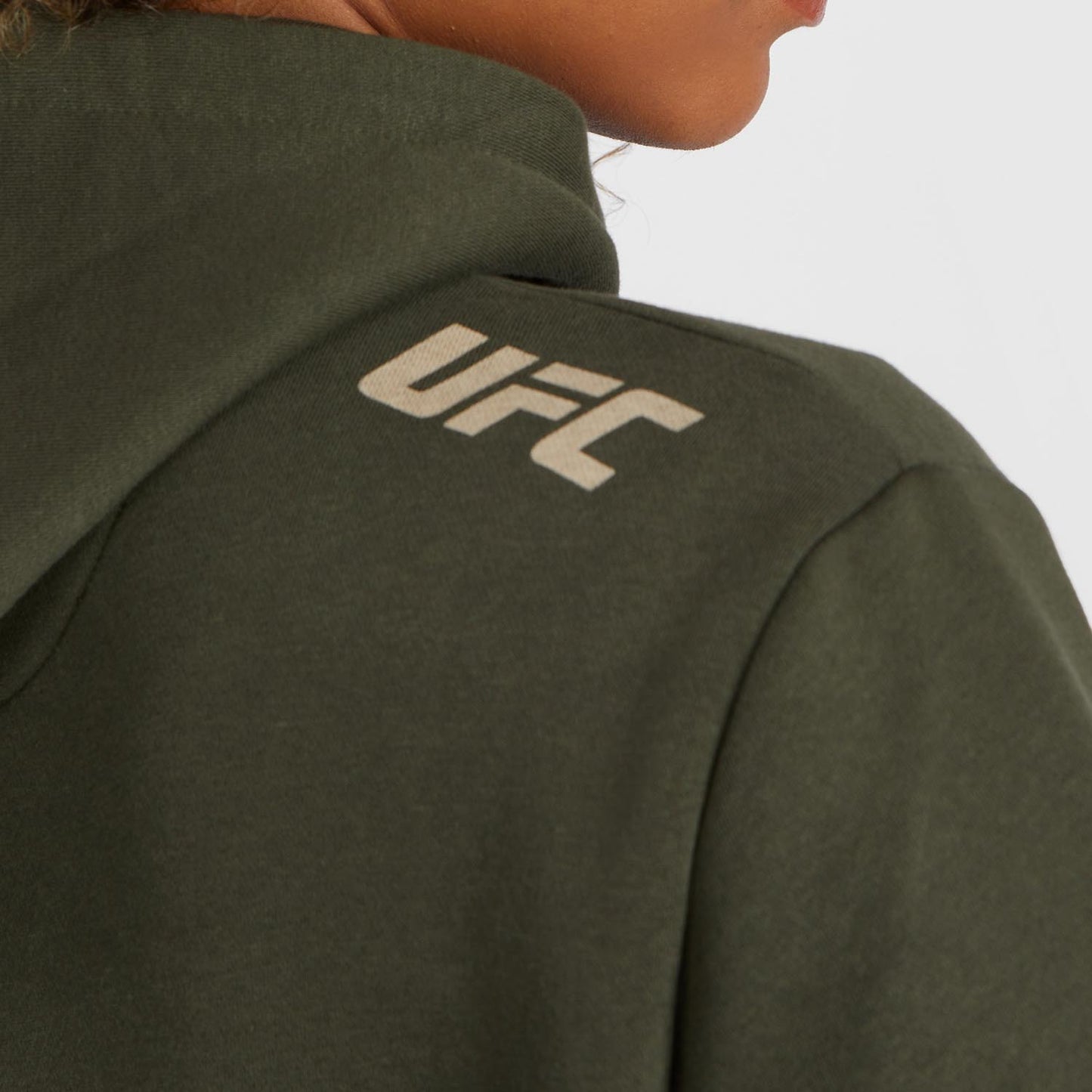 UFC Adrenaline by Venum Fight Week Sudadera con Capucha para Mujer - Caqui
