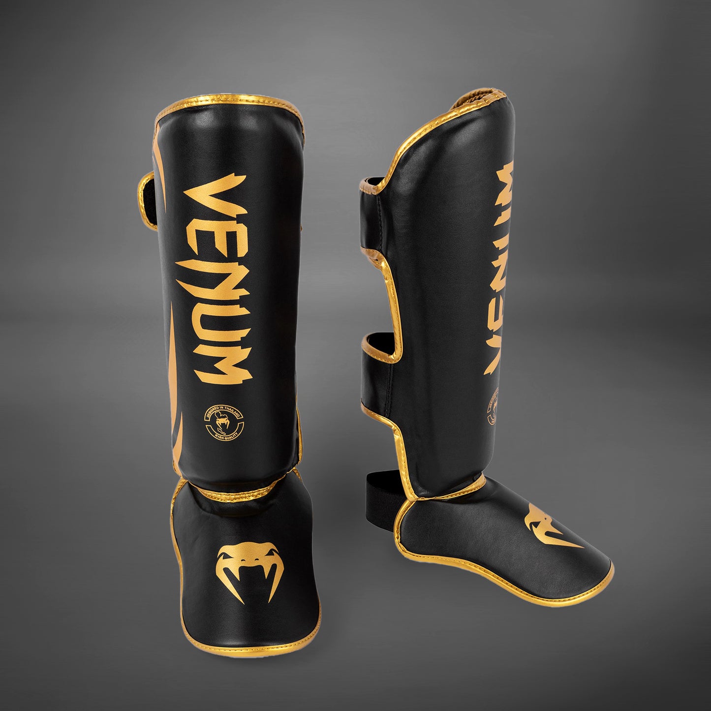 Venum Challenger Espinilleras de pie - Negro/Oro