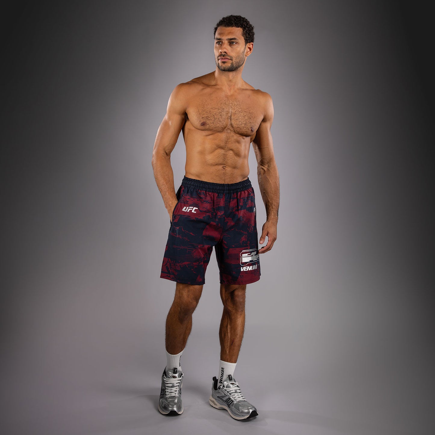 UFC Zenith by Venum Authentic Fight Week Short Performance Hombre - Azul marino/Burdeos/Plateado