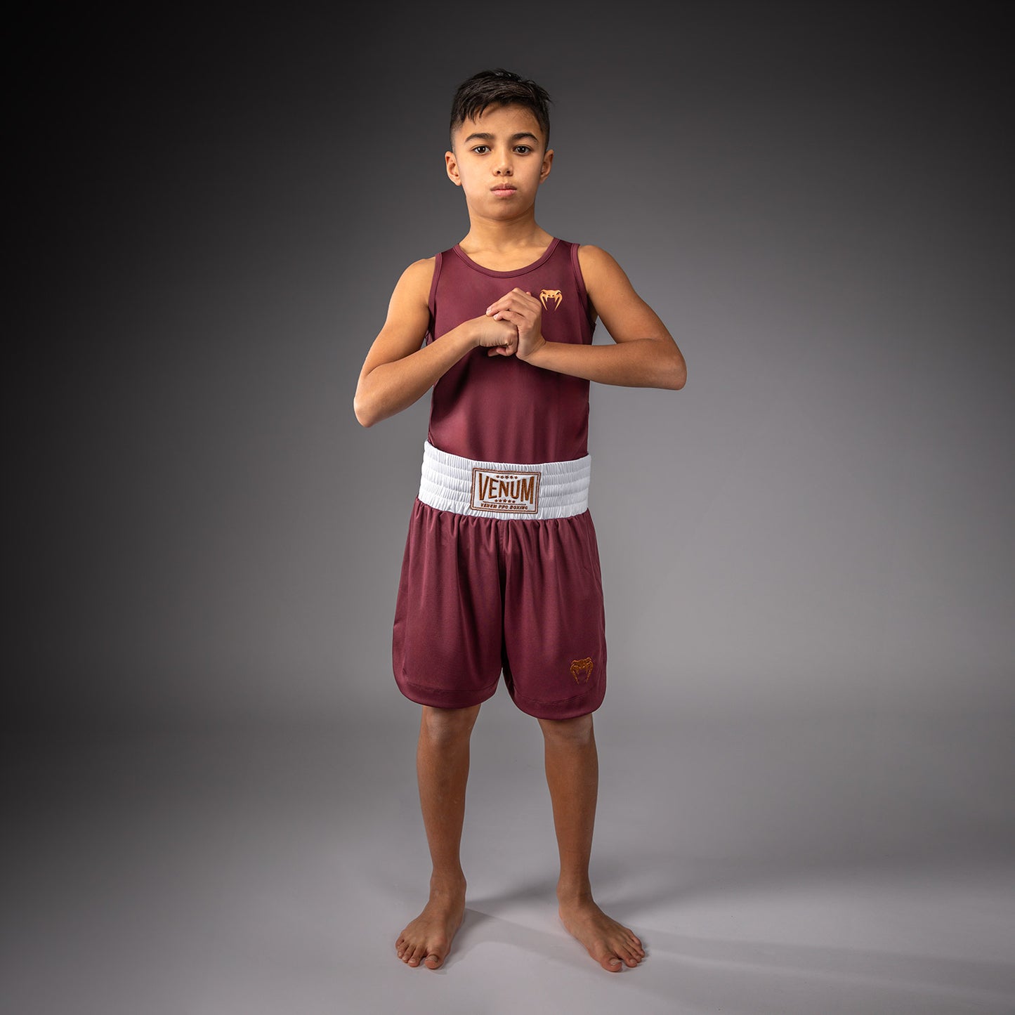 Venum Classic Short de Boxeo Para Niños – Burdeos