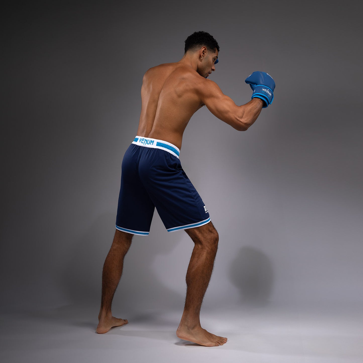 Venum x Top Rank Original Pantalones Cortos de Baloncesto para Hombre - Azul Marino
