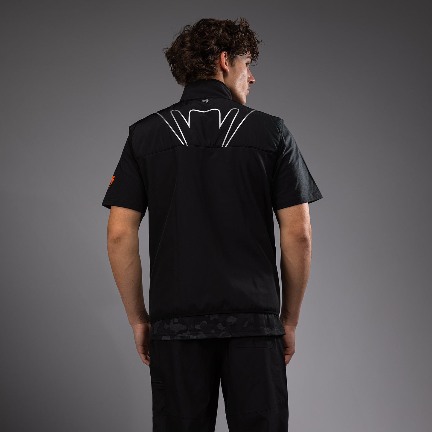 Venum Paddock Chaqueta Softshell Manga Corta - Negro