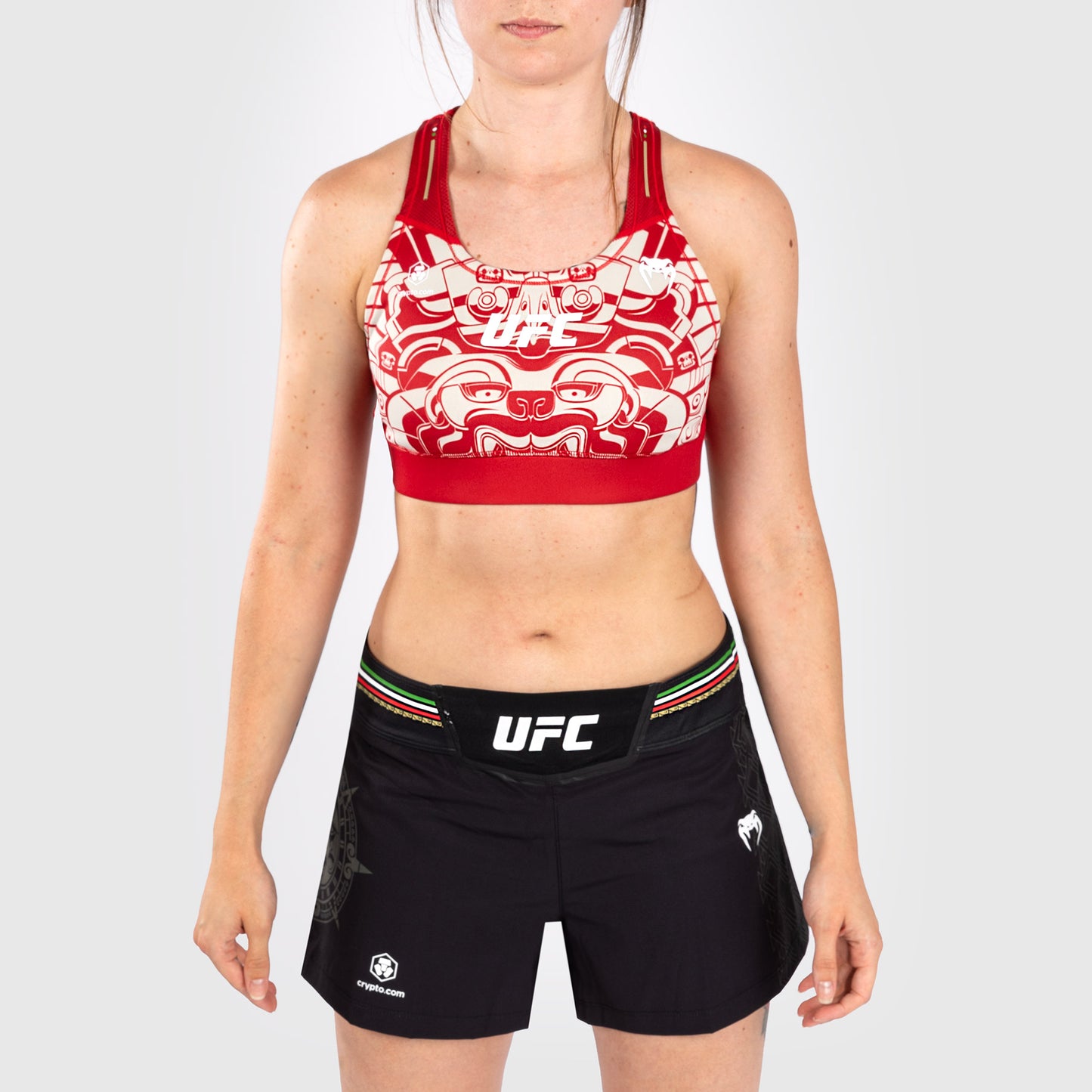 Noche UFC by Venum Authentic Fight Night Sujetador deportivo para mujer - Rojo