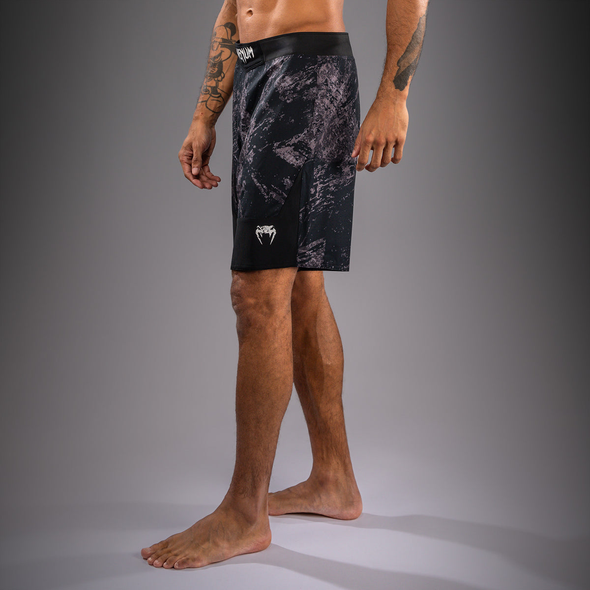 Venum Rage & Workout Short de Combate - Negro/Gris
