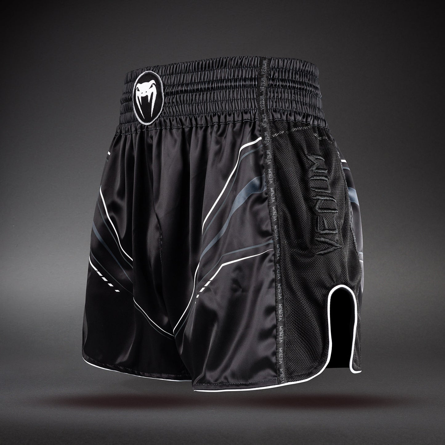 Venum Streamline Short de Muay Thai – Negro/Blanco