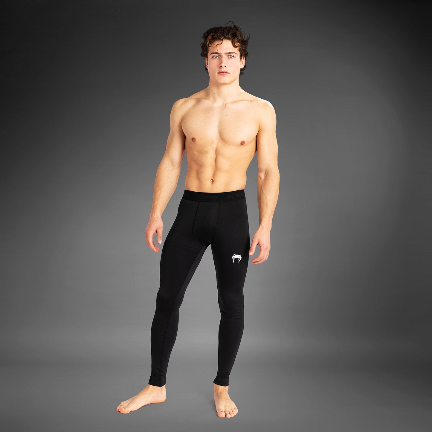 Venum Contender Pantalones de compresión para hombre - Negro/Blanco