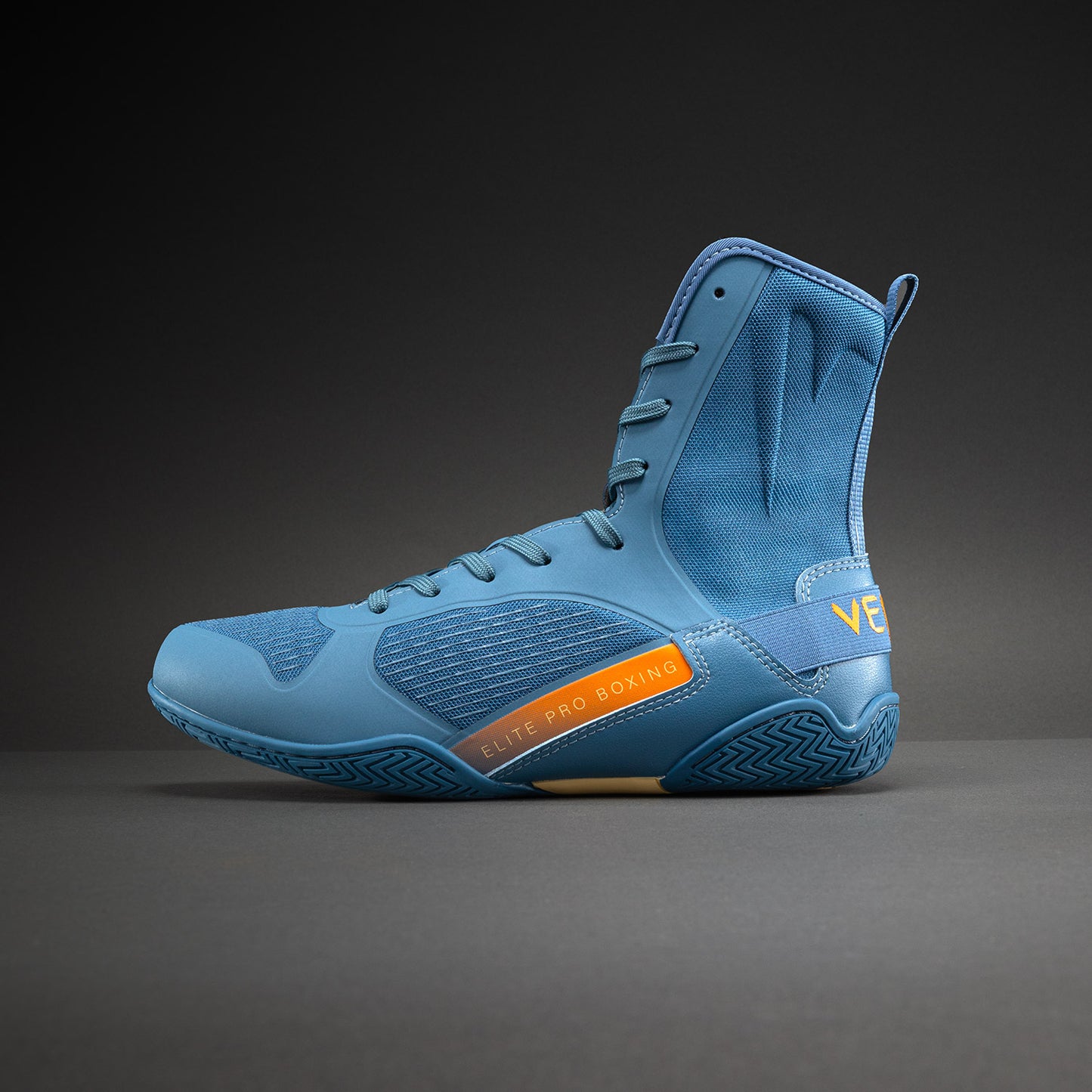 Venum Elite Neo Zapatillas de Boxeo – Azul Acero/Naranja