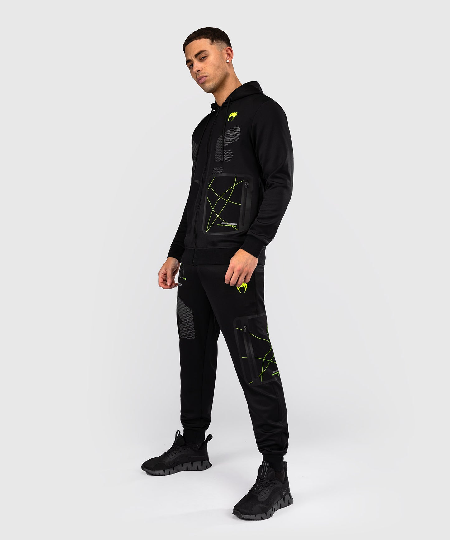 Venum Training Camp 4.0 Sudadera con capucha y cremallera - Negro/Verde