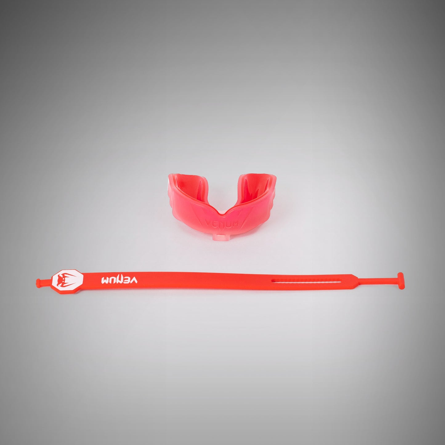 Venum Challenger Protector Bucal con Correa/sin Correa - Rojo Transparente