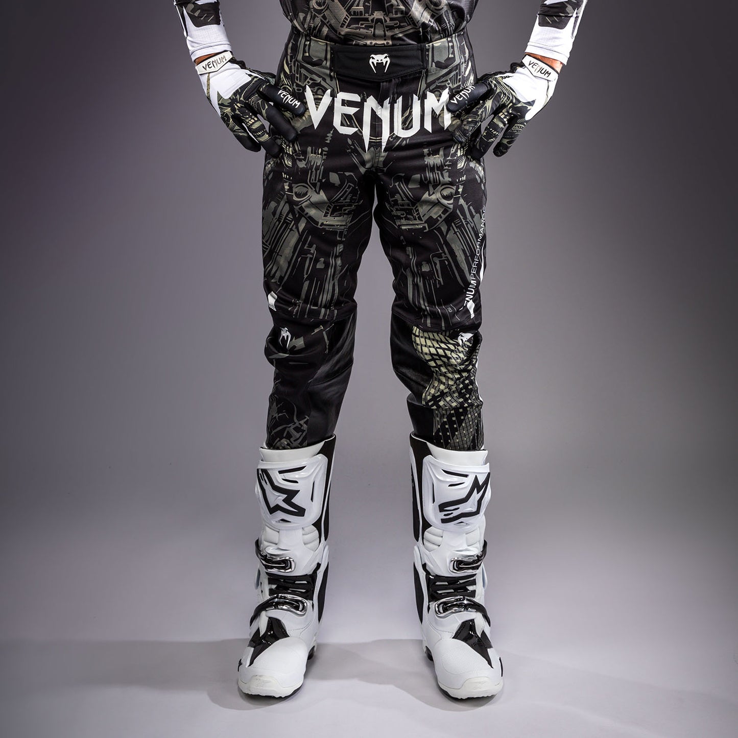 Venum MX Elite Pantalón de Motorsports - Negro/Arena
