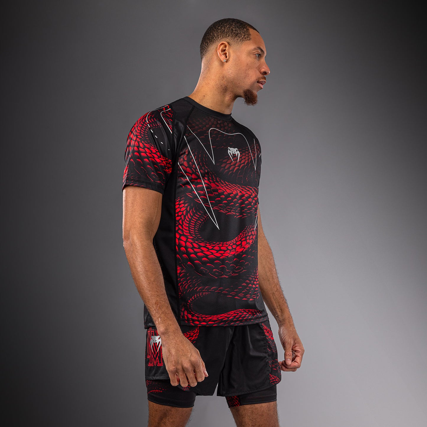 Venum Matupa Camiseta Dry Tech - Negro/Rojo/Gris Plateado