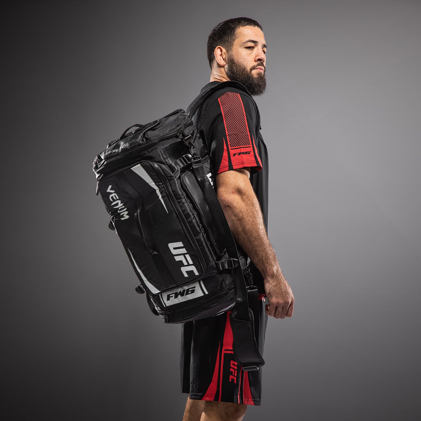UFC Unity by Venum Authentic Fight Week Bolsa de Equipamiento – Negro/Blanco