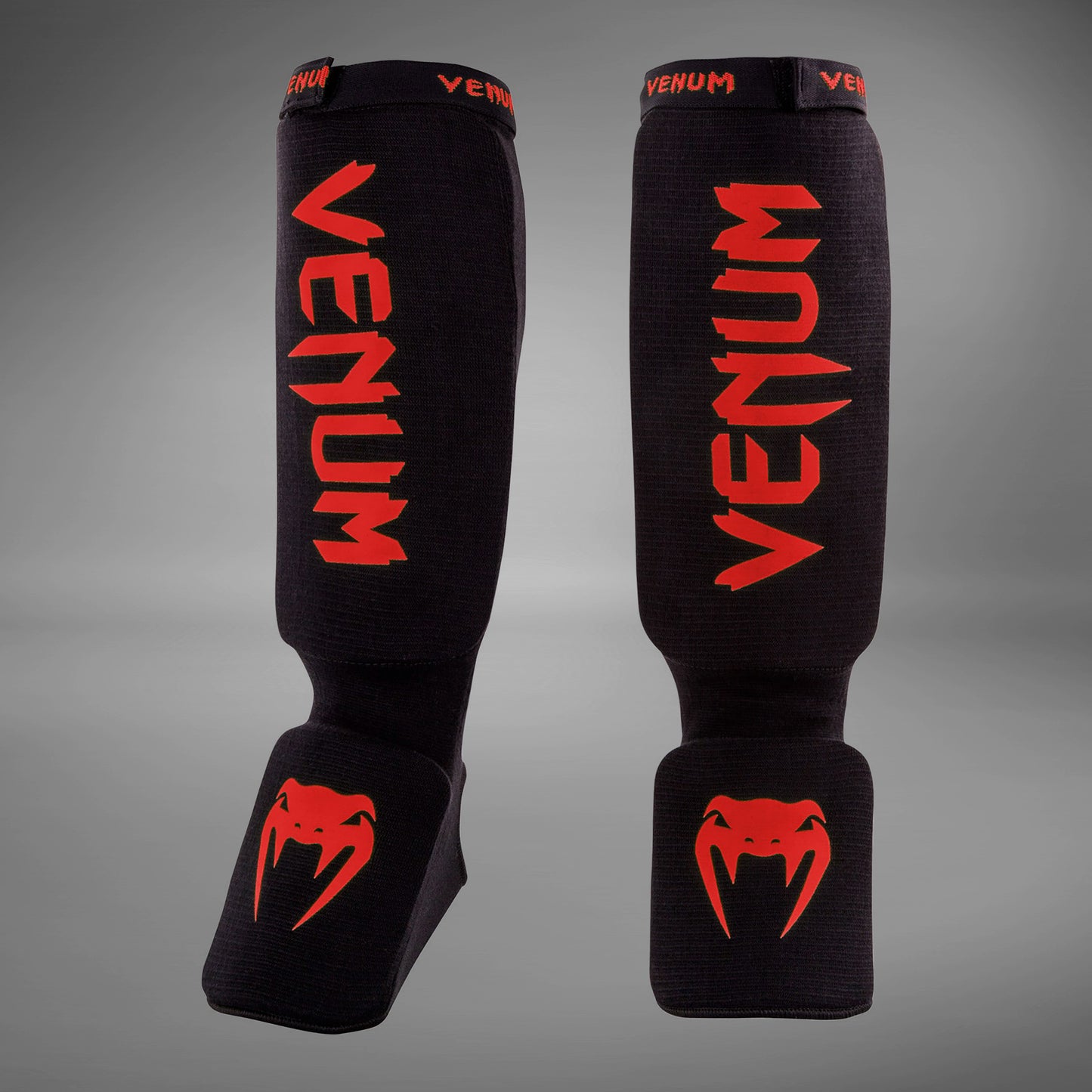 Venum Kontact Espinilleras - Negro/Rojo