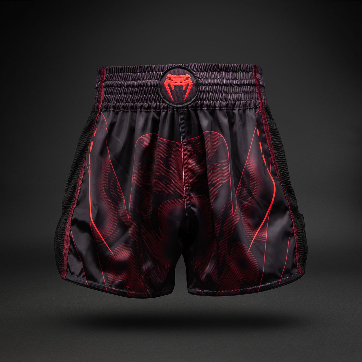Venum Spectre Short de Muay Thai – Negro/Rojo