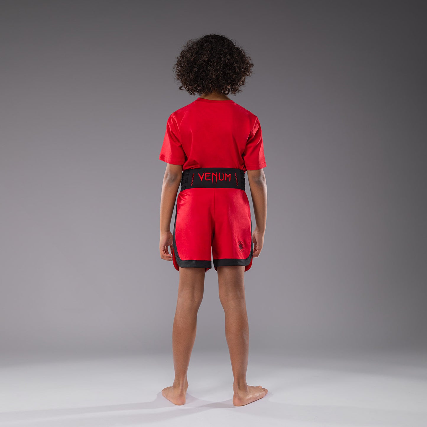 Venum Classic Short de boxeo para niños - Rojo cereza