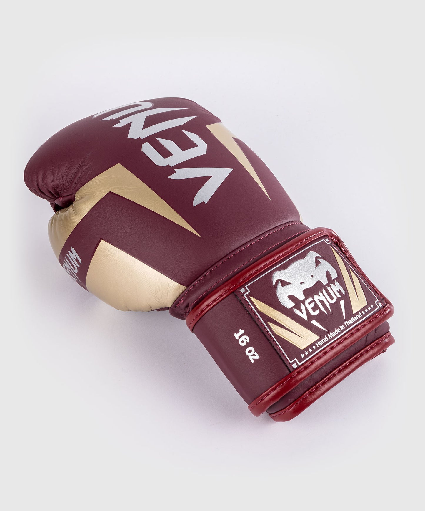Venum Elite Guantes de Boxeo - Borgoña/Dorado
