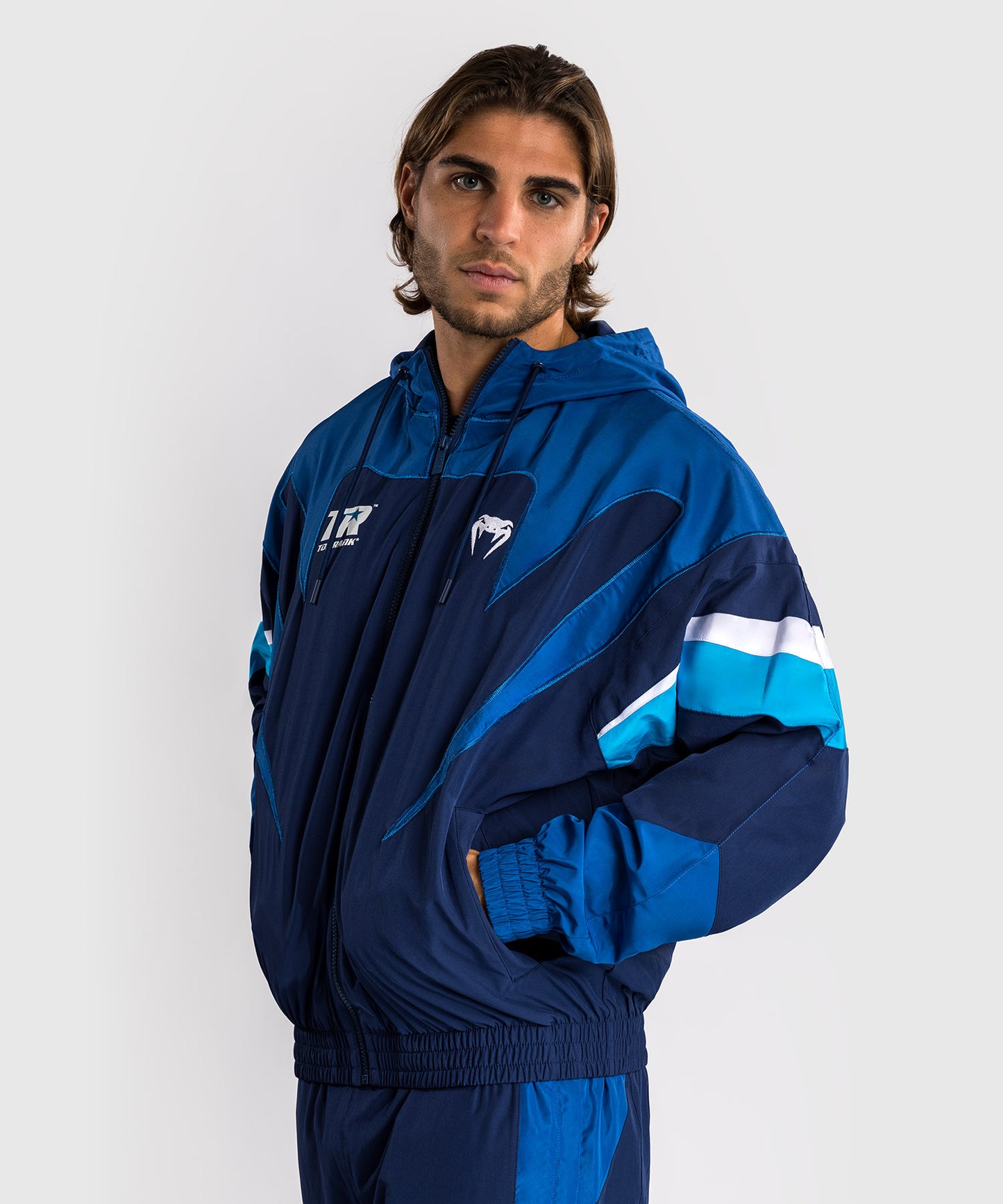 Venum x Top Rank Original Chaqueta Con Capucha para Hombre - Azul Marino