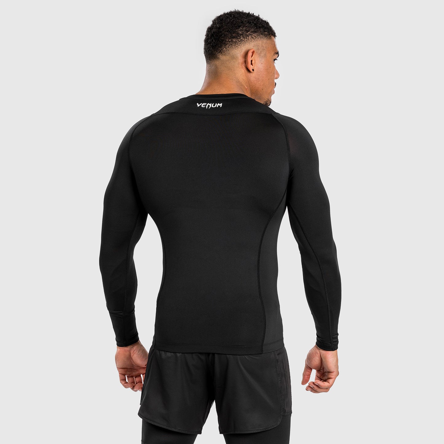 Venum Attack Rashguard de Manga Larga para Hombre - Negro/Gris