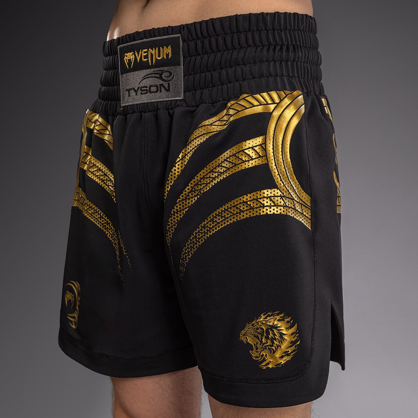 Venum x Mike Tyson Tiger Pantalón Corto de Boxeo Tiger - Negro/Oro