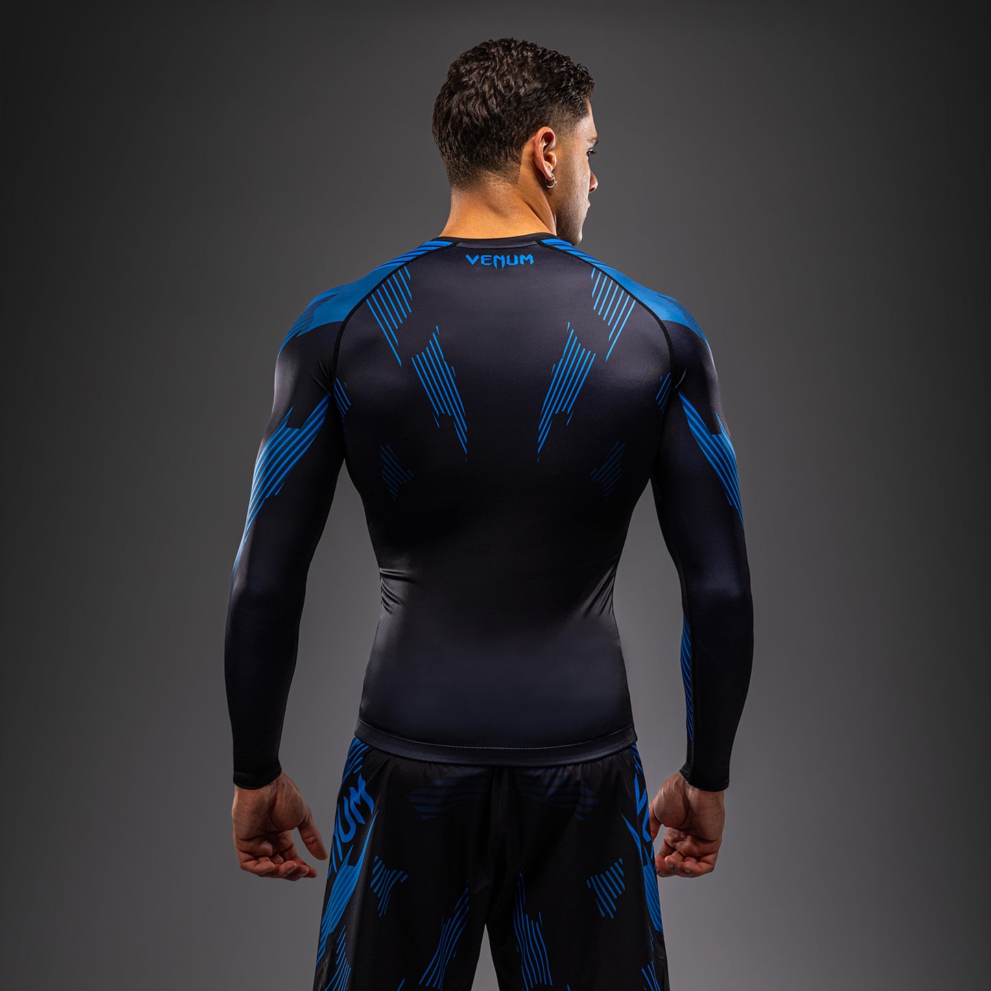 Venum No-Gi 6.0 Rashguard Manga Larga - Negro/Azul