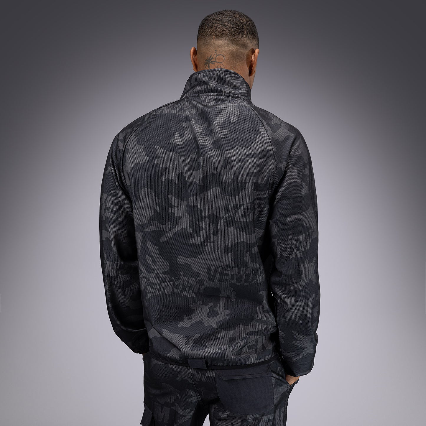 Venum Trooper Chaqueta de Chándal Cremallera Para Hombre - Negro/Carbón Oscuro
