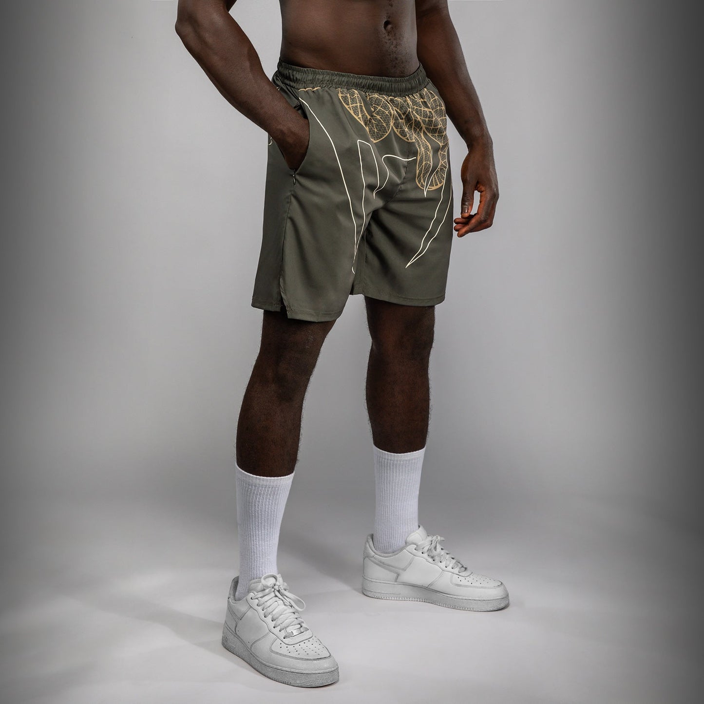 Venum Serpenti Pantalones Cortos de Entrenamiento – Caqui/Bronce/Marfil