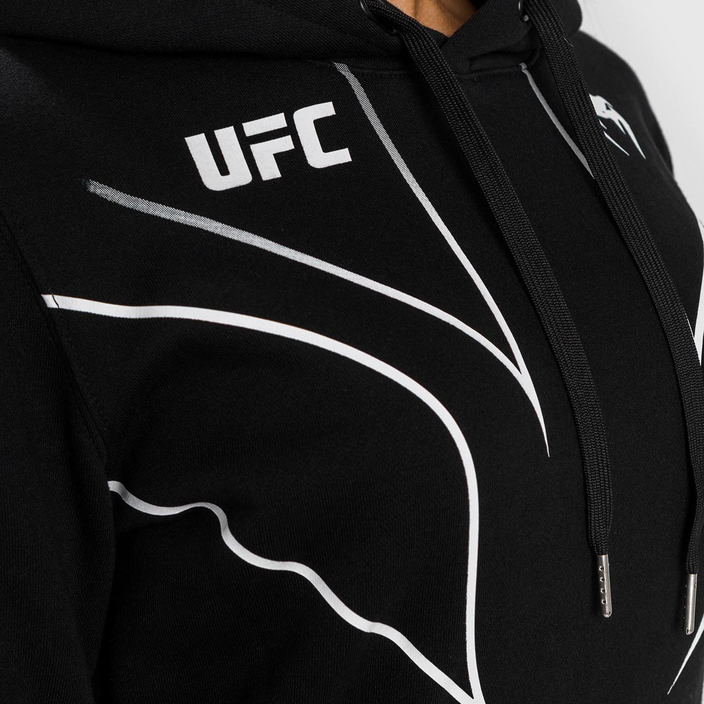 Sudadera con capucha UFC Venum Fight Night 2.0 para mujer - Negra