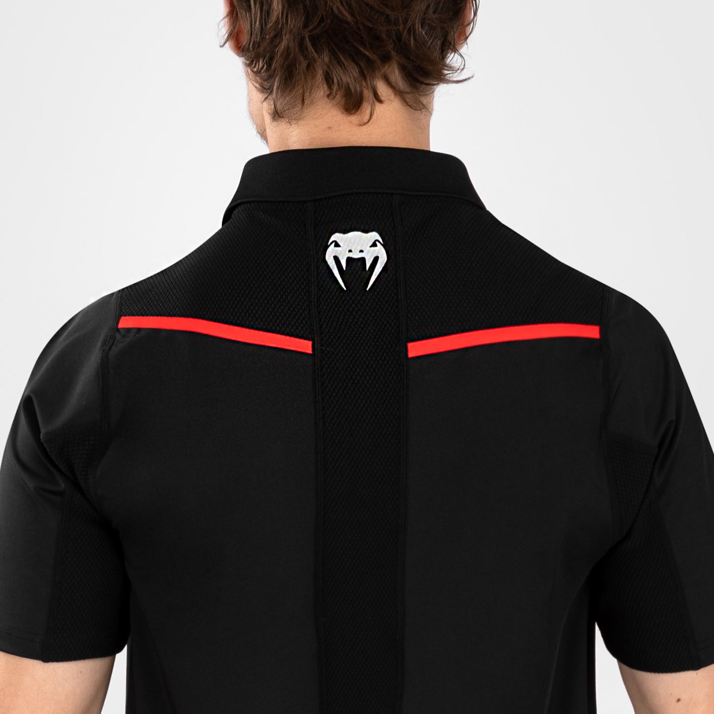 UFC Venum Performance Institute 2.0 Polo para Hombre - Negro/Rojo