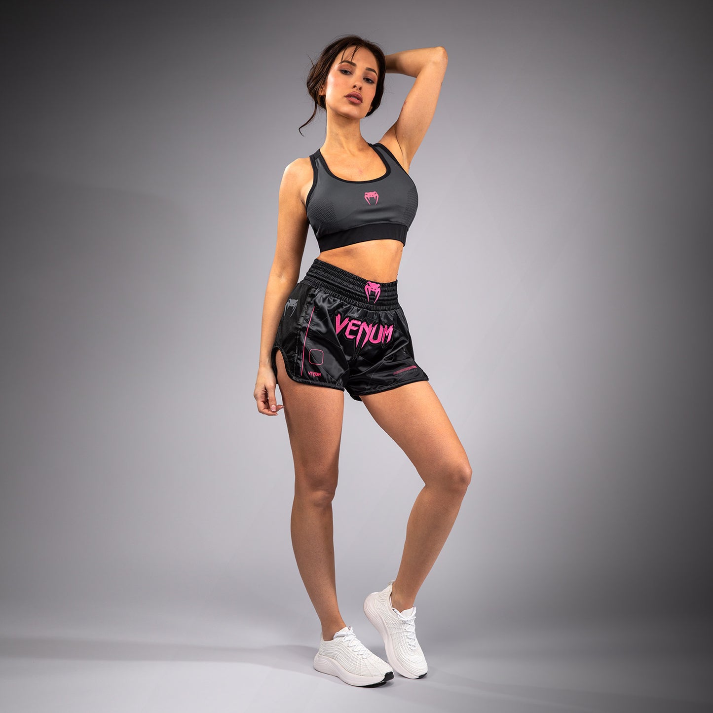 Venum Tactical XT Short de muay thai para mujer - negro/gris tormenta