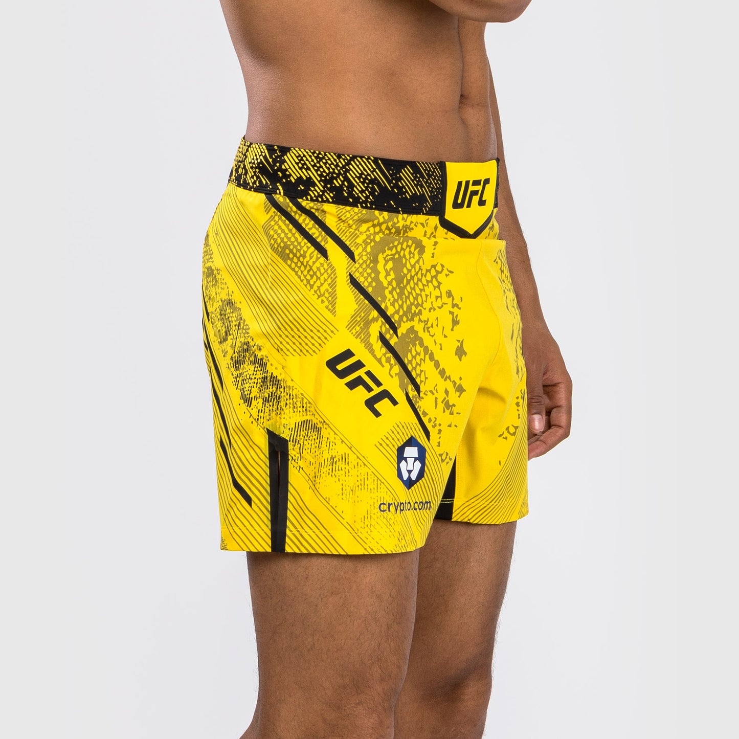 Pantalón Corto UFC Adrenaline by Venum Personalized Authentic Fight Night, Hombre - Corte Corto - Amarillo