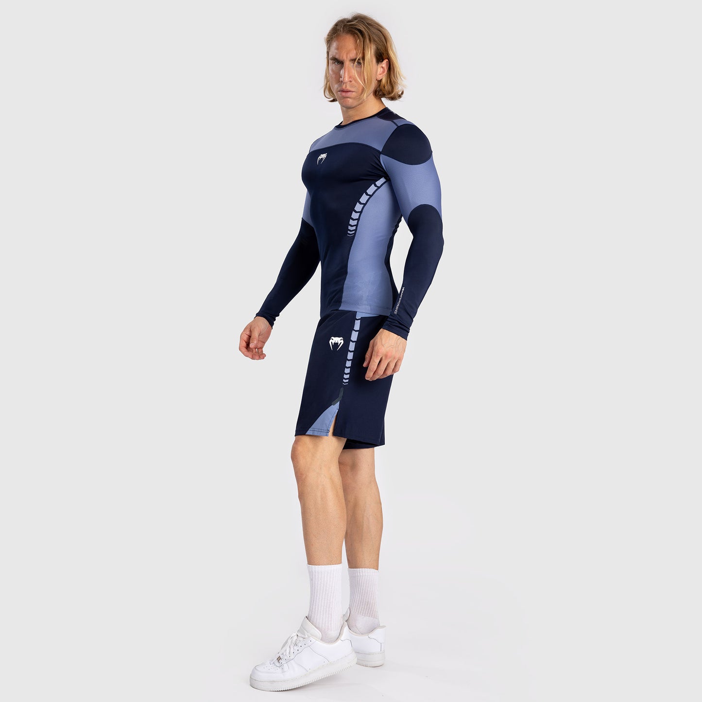 Venum Tempest Rashguard De Manga Larga para Hombre - Azul Marino/Azul