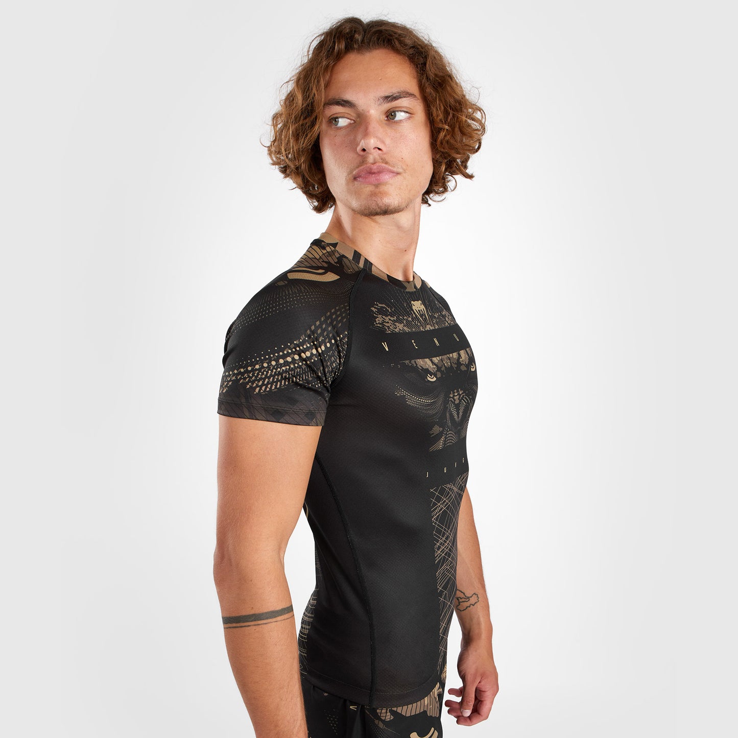 Venum Gorilla Jungle Rashguard Manga Corta -  Negro/Arena