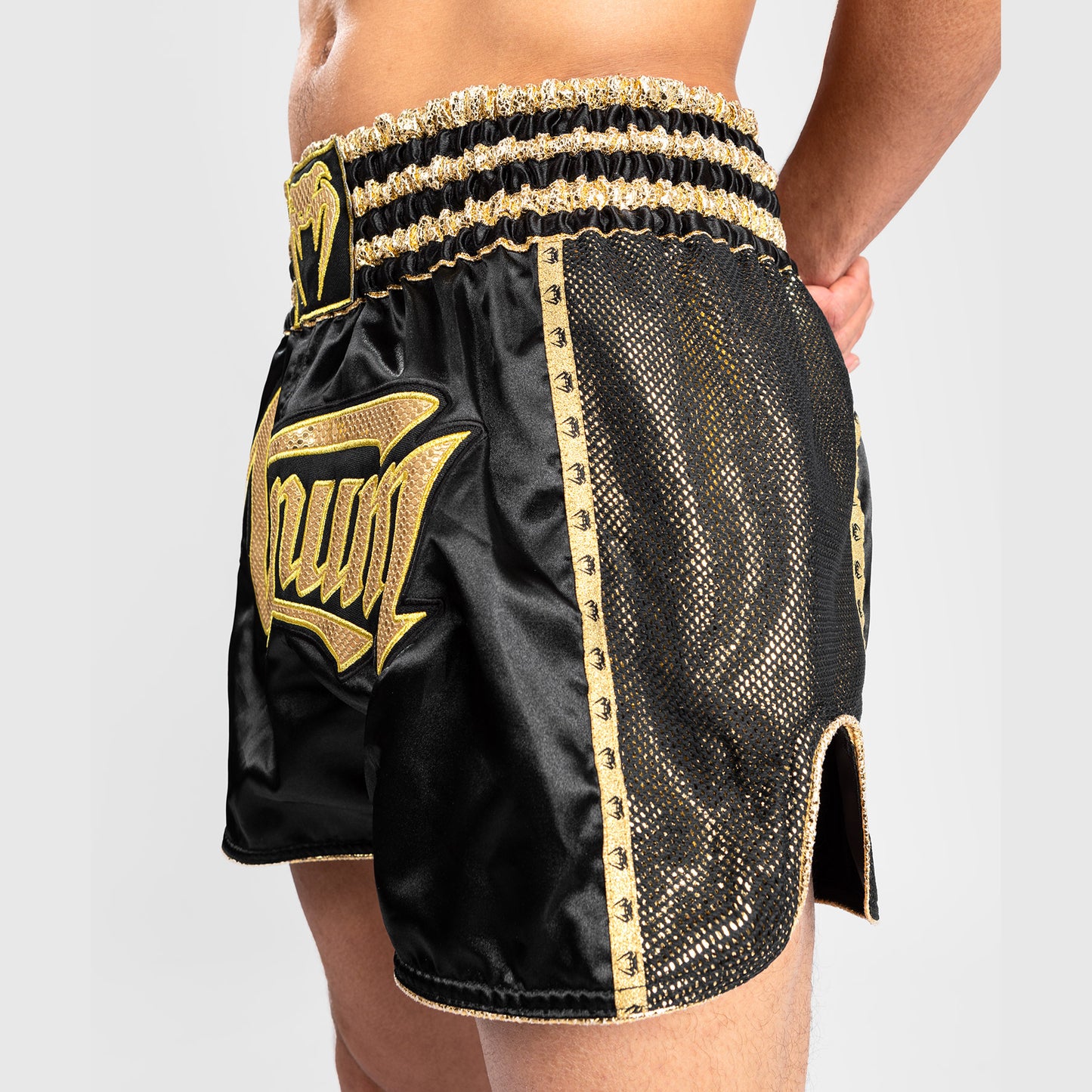 Pantalones Cortos de Muay Thai Venum Absolute 2.0 - Negro/Oro