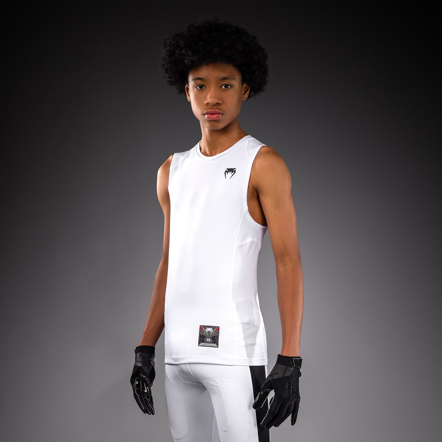 Venum Elite Football Camiseta de Compresión Sin Mangas Para Niños - Blanco