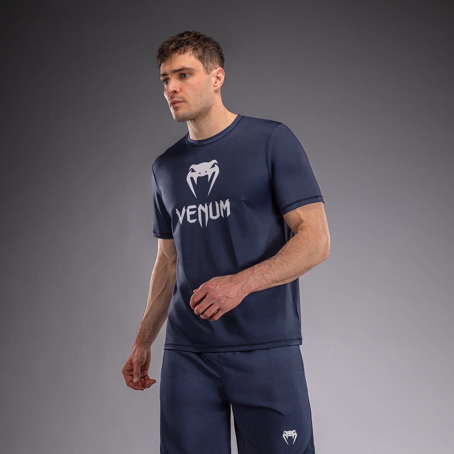 Venum Classic Camiseta Dry Tech - Azul marino/Blanco