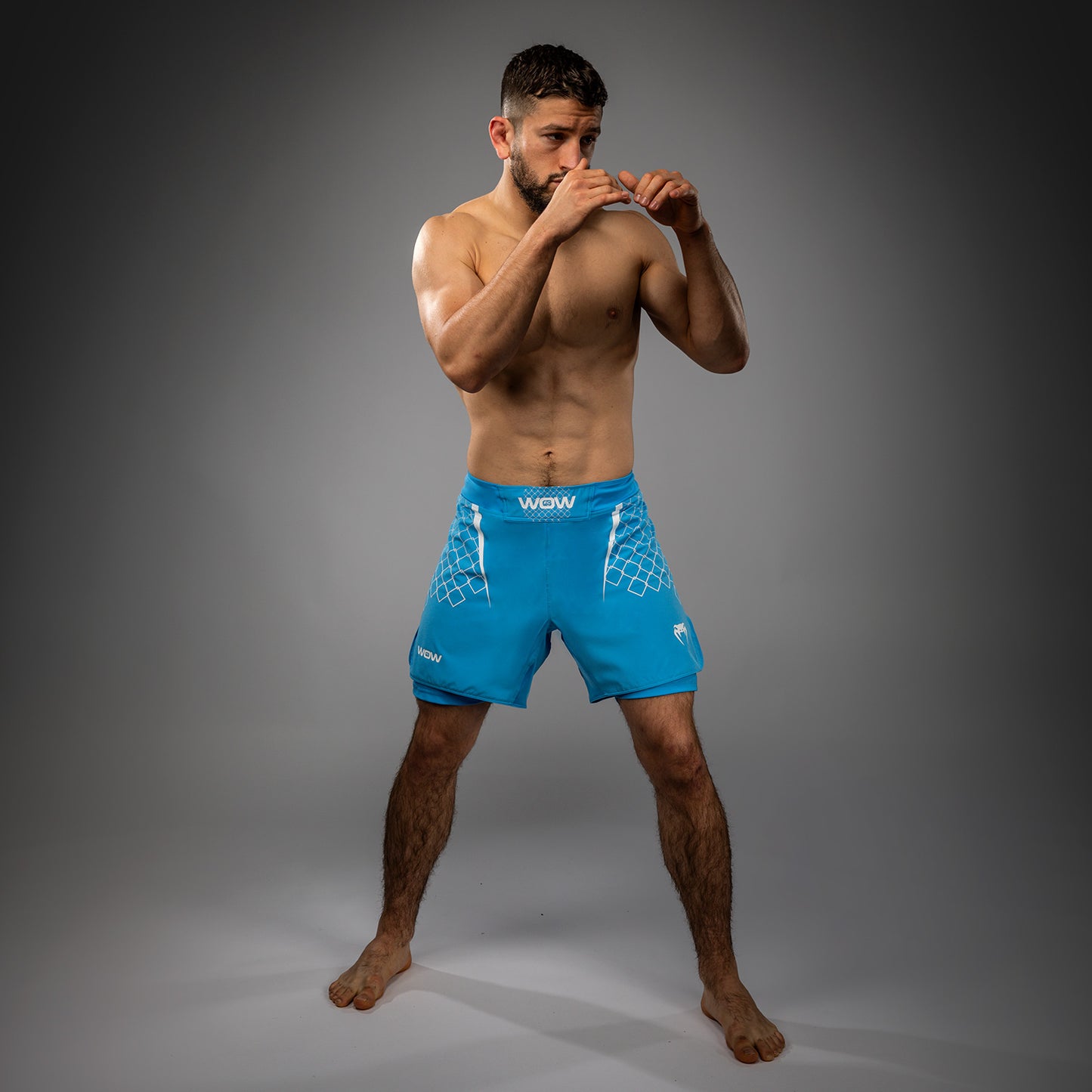 Venum x WOW FC Pantalones de Lucha para Hombre - Pacific Blue