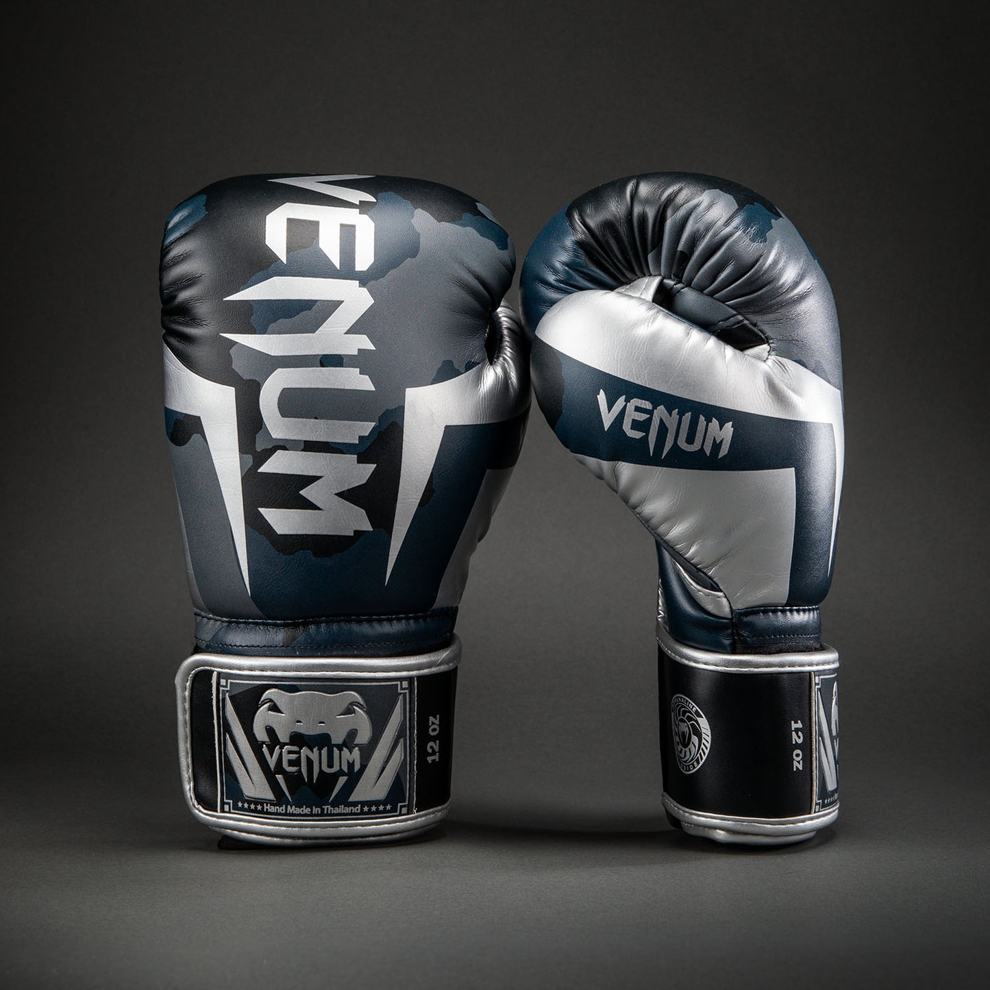 Venum Elite Guantes de Boxeo Camo - Azul Marino Oscuro/Azul