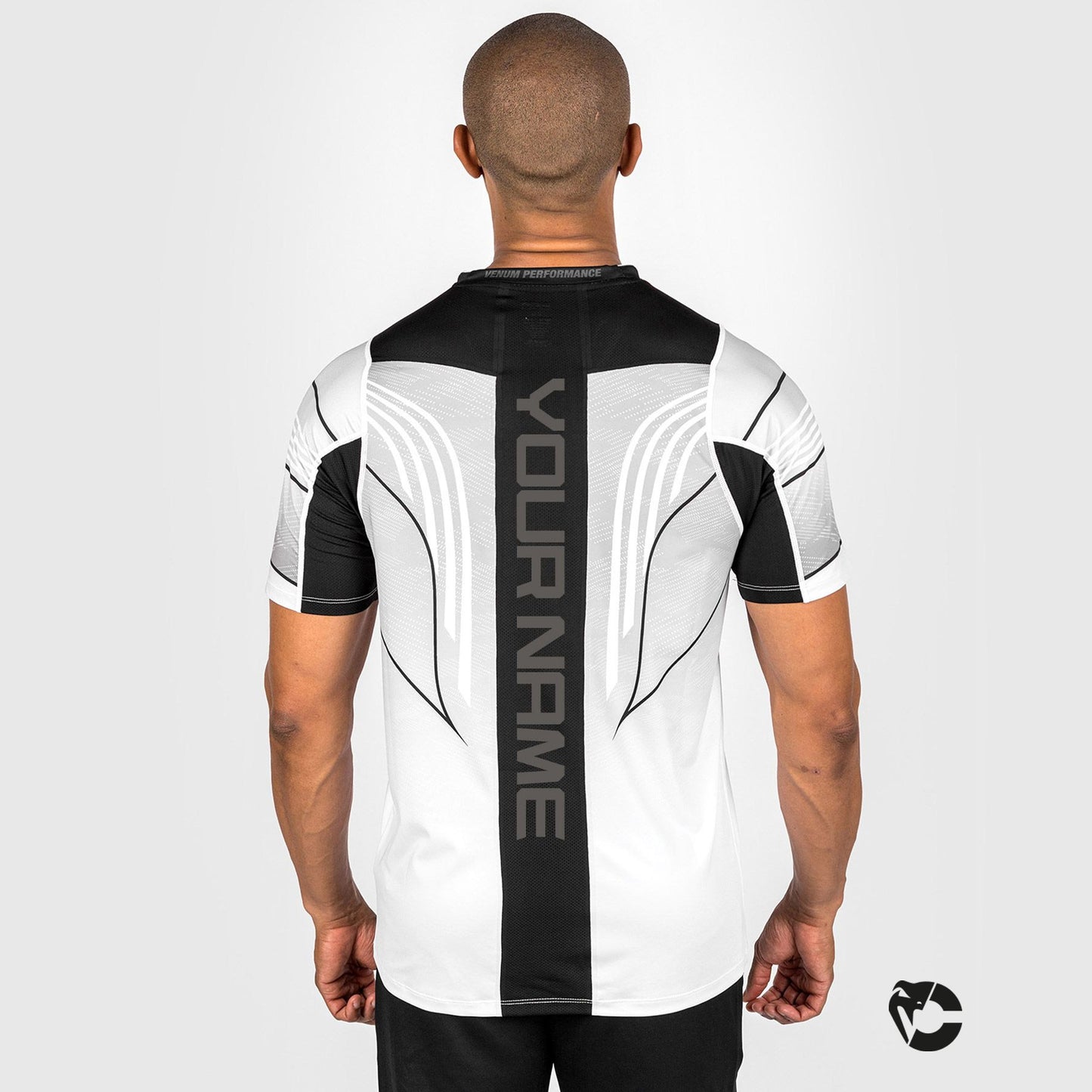 Camiseta personalizada UFC Venum Authentic Fight Night 2.0 para hombre - Blanco